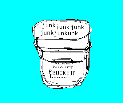 A WHOLE BUCKET OF FUN OR JUNK YOU DECIDE.
